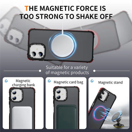 For Samsung Galaxy A05 4G Case with Lens Kickstand Matte Phone Back Cover Compatible with MagSafe