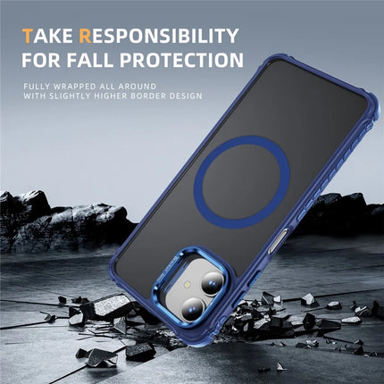 For Samsung Galaxy A05 4G Case with Lens Kickstand Matte Phone Back Cover Compatible with MagSafe