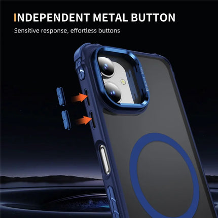 For Samsung Galaxy A05 4G Case with Lens Kickstand Matte Phone Back Cover Compatible with MagSafe