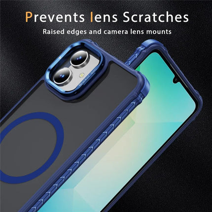 For Samsung Galaxy A05 4G Case with Lens Kickstand Matte Phone Back Cover Compatible with MagSafe