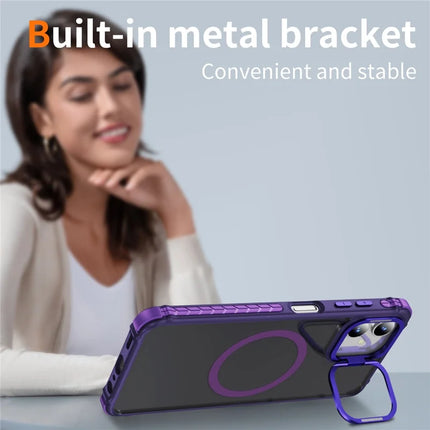 For Samsung Galaxy A05 4G Case with Lens Kickstand Matte Phone Back Cover Compatible with MagSafe