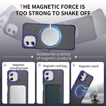 For Samsung Galaxy A05 4G Case with Lens Kickstand Matte Phone Back Cover Compatible with MagSafe