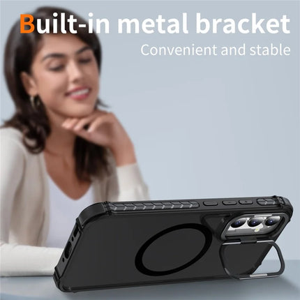 For Samsung Galaxy A05s 4G Case with Lens Kickstand Matte Phone Back Cover Compatible with MagSafe