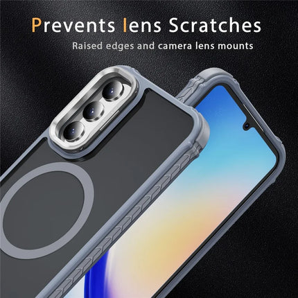For Samsung Galaxy A05s 4G Case with Lens Kickstand Matte Phone Back Cover Compatible with MagSafe