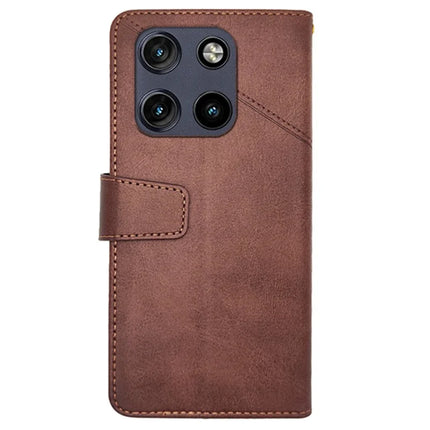 IDEWEI For Motorola Moto G Stylus 5G (2025) Case Leather Wallet Phone Cover Stand Calf Texture