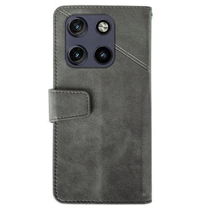 IDEWEI For Motorola Moto G Stylus 5G (2025) Case Leather Wallet Phone Cover Stand Calf Texture