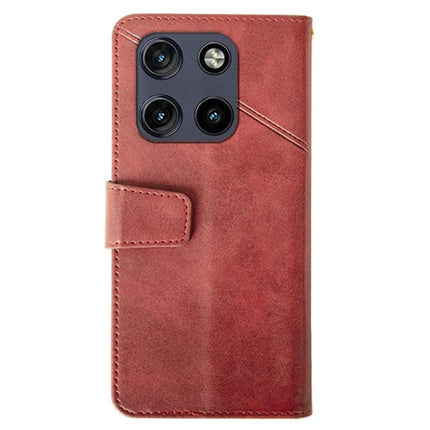 IDEWEI For Motorola Moto G Stylus 5G (2025) Case Leather Wallet Phone Cover Stand Calf Texture