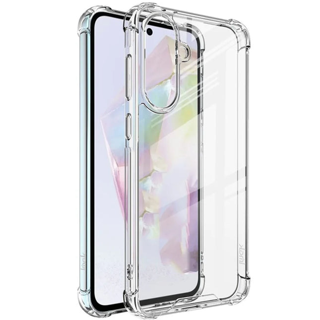 IMAK For Samsung Galaxy A56 5G Case PC+TPU Shockproof Clear Phone Cover