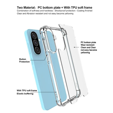 IMAK For Samsung Galaxy A56 5G Case PC+TPU Shockproof Clear Phone Cover
