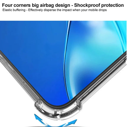 IMAK For Samsung Galaxy A56 5G Case PC+TPU Shockproof Clear Phone Cover