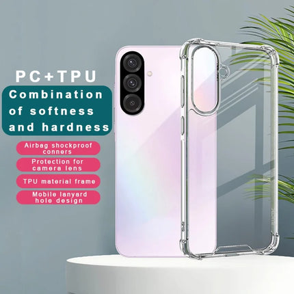 IMAK For Samsung Galaxy A56 5G Case PC+TPU Shockproof Clear Phone Cover