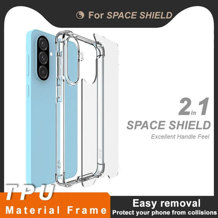 IMAK For Samsung Galaxy A56 5G Case PC+TPU Shockproof Clear Phone Cover