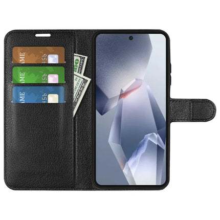 For OnePlus Ace 5 Pro 5G / Ace 5 5G / 13R 5G Case Litchi Texture Shockproof Leather Wallet Phone Cover