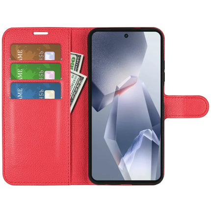 For OnePlus Ace 5 Pro 5G / Ace 5 5G / 13R 5G Case Litchi Texture Shockproof Leather Wallet Phone Cover
