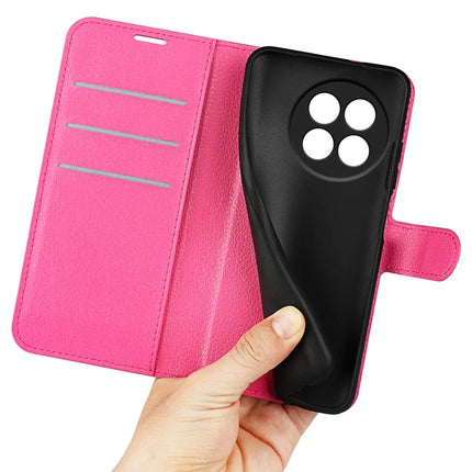 For OnePlus Ace 5 Pro 5G / Ace 5 5G / 13R 5G Case Litchi Texture Shockproof Leather Wallet Phone Cover