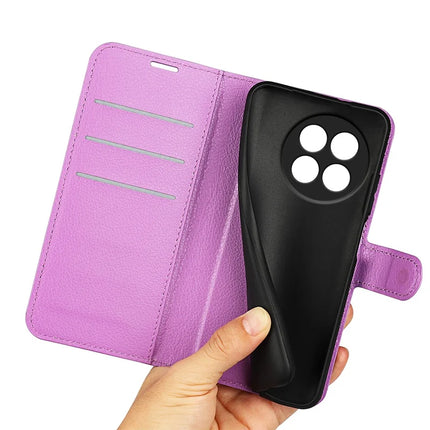 For OnePlus Ace 5 Pro 5G / Ace 5 5G / 13R 5G Case Litchi Texture Shockproof Leather Wallet Phone Cover