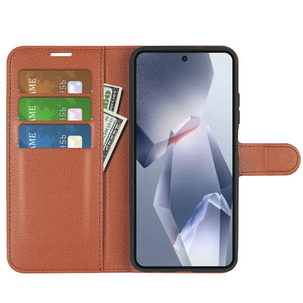 For OnePlus Ace 5 Pro 5G / Ace 5 5G / 13R 5G Case Litchi Texture Shockproof Leather Wallet Phone Cover