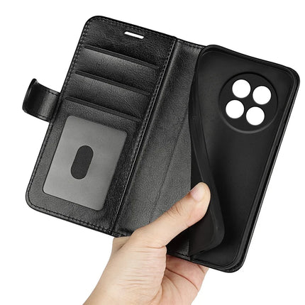 For OnePlus Ace 5 Pro 5G Wallet Case Crazy Horse Texture Stand Leather Phone Cover