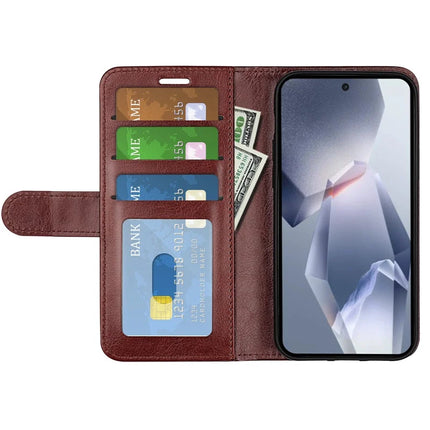 For OnePlus Ace 5 Pro 5G Wallet Case Crazy Horse Texture Stand Leather Phone Cover