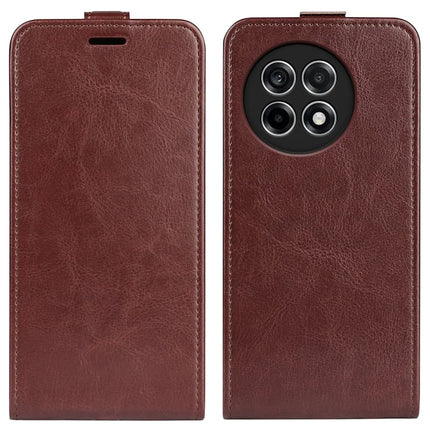 For OnePlus Ace 5 Pro 5G Case with Card Slots Vertical Flip Leather Phone Cover - Brown