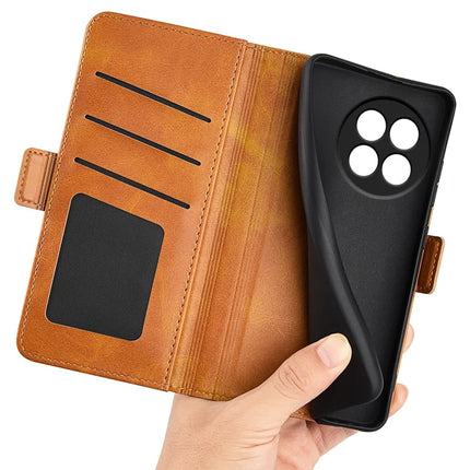 For OnePlus Ace 5 Pro 5G Stand Case Calf Texture Leather Wallet Phone Cover