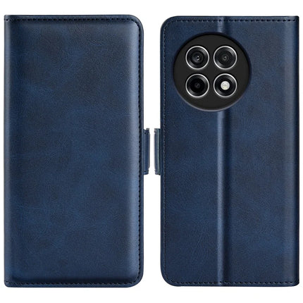 For OnePlus Ace 5 Pro 5G Stand Case Calf Texture Leather Wallet Phone Cover - Blue