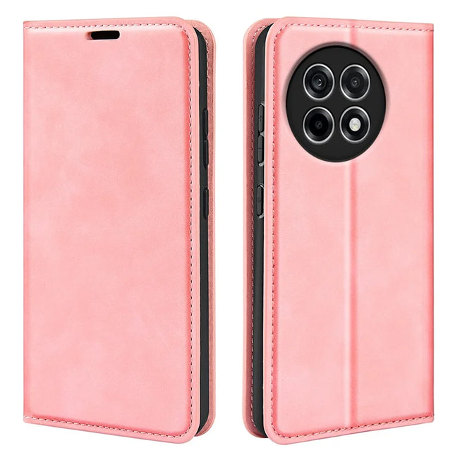 For OnePlus Ace 5 Pro 5G Case Skin Touch Leather Wallet Phone Cover - Pink