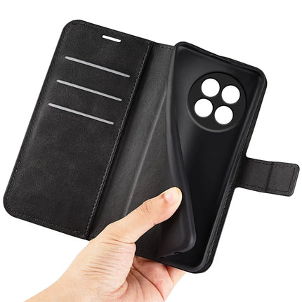 For OnePlus Ace 5 Pro 5G Stand Case Anti-Scratch Calf Texture Leather Phone Cover