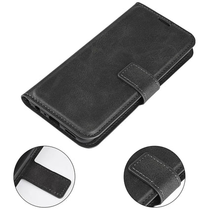 For OnePlus Ace 5 Pro 5G Stand Case Anti-Scratch Calf Texture Leather Phone Cover