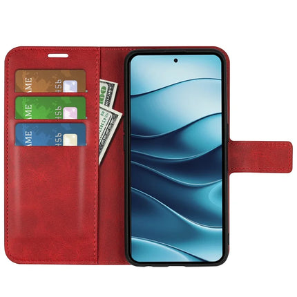 For OnePlus Ace 5 Pro 5G Stand Case Anti-Scratch Calf Texture Leather Phone Cover