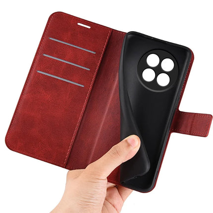 For OnePlus Ace 5 Pro 5G Stand Case Anti-Scratch Calf Texture Leather Phone Cover