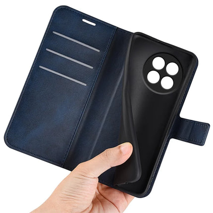 For OnePlus Ace 5 Pro 5G Stand Case Anti-Scratch Calf Texture Leather Phone Cover
