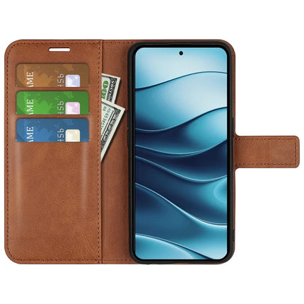 For OnePlus Ace 5 Pro 5G Stand Case Anti-Scratch Calf Texture Leather Phone Cover