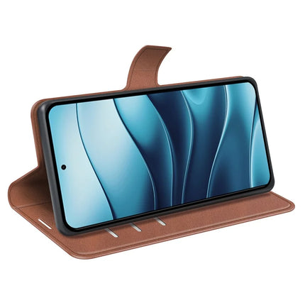 For OnePlus Ace 5 Pro 5G Stand Case Anti-Scratch Calf Texture Leather Phone Cover
