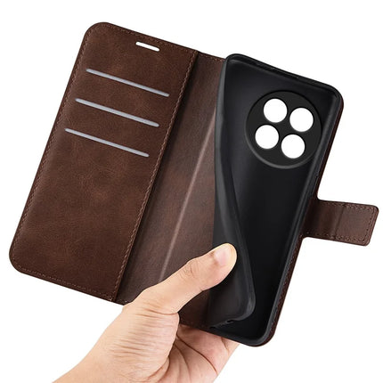 For OnePlus Ace 5 Pro 5G Stand Case Anti-Scratch Calf Texture Leather Phone Cover