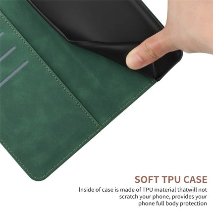 For OnePlus 13 Case Skin Touch Lines Imprinted PU Leather Flip Phone Cover