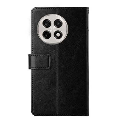 For OnePlus 13 Case Y Shaped Lines Imprint Leather Phone Cover