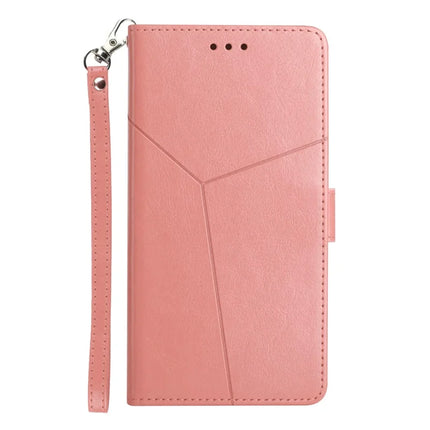 For OnePlus 13 Case Y Shaped Lines Imprint Leather Phone Cover