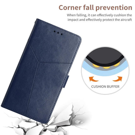 For OnePlus 13 Case Y Shaped Lines Imprint Leather Phone Cover