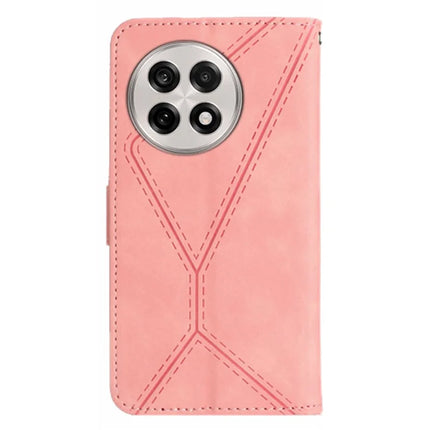 For OnePlus 13R 5G Case Skin Touch Lines Imprinted PU Leather Flip Phone Cover