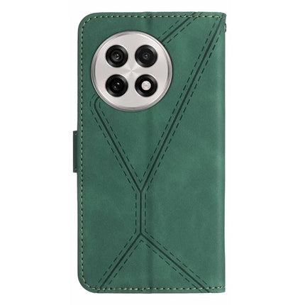 For OnePlus 13R 5G Case Skin Touch Lines Imprinted PU Leather Flip Phone Cover