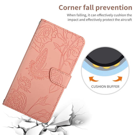 For OnePlus 13R 5G Case Butterfly Flower Imprinted Leather Phone Cover with Strap