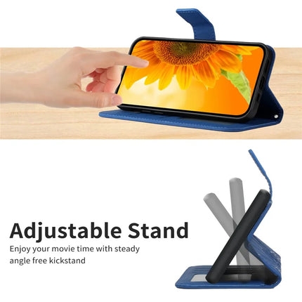 For Honor X9c Smart 5G Case Sunflower Imprint Leather Wallet Phone Cover with Wrist Strap