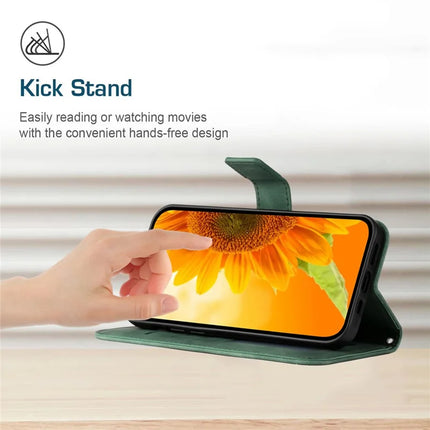 For Honor X9c Smart 5G Case Sunflower Imprint Leather Wallet Phone Cover with Wrist Strap