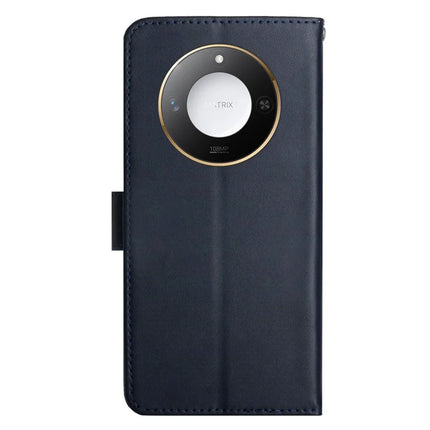 For Honor X9c Smart 5G Case Genuine Cow Leather Phone Cover Nappa Texture