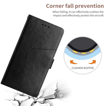 For Honor X9c Smart 5G Case Y Shaped Lines Imprint Leather Phone Cover