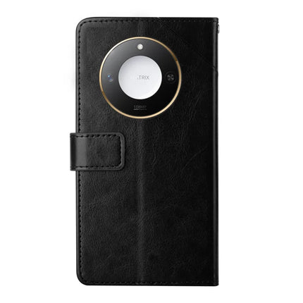 For Honor X9c Smart 5G Case Y Shaped Lines Imprint Leather Phone Cover