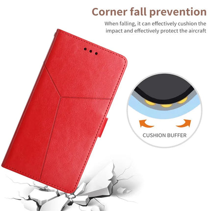 For Honor X9c Smart 5G Case Y Shaped Lines Imprint Leather Phone Cover