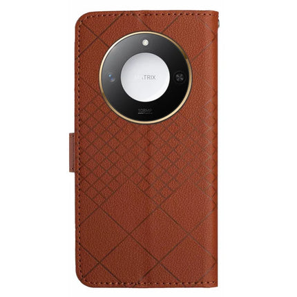 For Honor X9c Smart 5G Wallet Phone Case Imprint PU Leather Flip Folio Cover