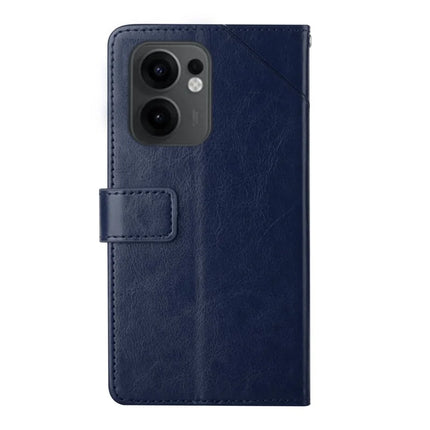 For Oppo Reno13 F 5G / 4G Case Y Shaped Lines Imprint Leather Phone Cover